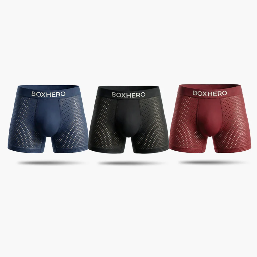3 BOXHERO PREMIUM BAMBOO FIBRE BOXER SHORTS 1.0